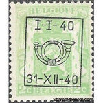 Belgium 1940 Definitives - Small State Arms - Precancellations-Stamps-Belgium-StampPhenom