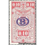 Belgium 1940 State Arms with "B" in Oval Overprint - Railway Stamps-Stamps-Belgium-StampPhenom