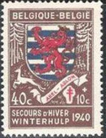 Belgium 1940 Winter Relief Fund - Provincial Arms -1st Series-Stamps-Belgium-StampPhenom