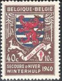 Belgium 1940 Winter Relief Fund - Provincial Arms -1st Series-Stamps-Belgium-StampPhenom