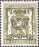 Belgium 1941 Definitives - Small State Arms - Precancellations-Stamps-Belgium-StampPhenom
