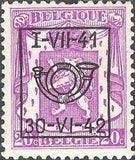 Belgium 1941 Definitives - Small State Arms - Precancellations-Stamps-Belgium-StampPhenom