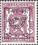 Belgium 1941 Definitives - Small State Arms - Precancellations-Stamps-Belgium-StampPhenom