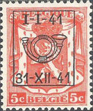 Belgium 1941 Definitives - Small State Arms - Precancellations-Stamps-Belgium-StampPhenom