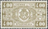 Belgium 1941 State Arms New Colours - Railway Stamps-Stamps-Belgium-StampPhenom
