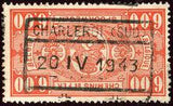 Belgium 1941 State Arms New Colours - Railway Stamps-Stamps-Belgium-StampPhenom