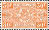 Belgium 1941 State Arms New Colours - Railway Stamps-Stamps-Belgium-StampPhenom