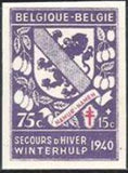 Belgium 1941 Winter Relief Fund - Provincial Arms -2nd Series-Stamps-Belgium-StampPhenom