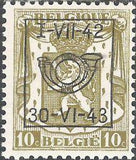 Belgium 1942 Definitives - Small State Arms - Precancellations-Stamps-Belgium-StampPhenom