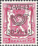 Belgium 1942 Definitives - Small State Arms - Precancellations-Stamps-Belgium-StampPhenom