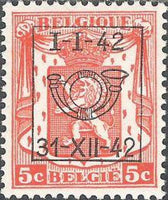 Belgium 1942 Definitives - Small State Arms - Precancellations-Stamps-Belgium-StampPhenom