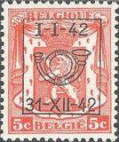 Belgium 1942 Definitives - Small State Arms - Precancellations-Stamps-Belgium-StampPhenom