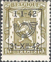 Belgium 1942 Definitives - Small State Arms - Precancellations-Stamps-Belgium-StampPhenom