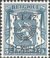 Belgium 1942 Definitives - Small State Arms - Precancellations-Stamps-Belgium-StampPhenom