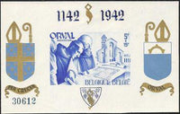 Belgium 1942 Fourth Orval - Private Miniature Sheets-Stamps-Belgium-StampPhenom