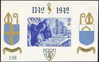 Belgium 1942 Fourth Orval - Private Miniature Sheets-Stamps-Belgium-StampPhenom