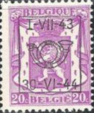 Belgium 1943 Definitives - Small State Arms - Precancellations-Stamps-Belgium-StampPhenom