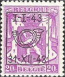 Belgium 1943 Definitives - Small State Arms - Precancellations-Stamps-Belgium-StampPhenom