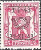 Belgium 1943 Definitives - Small State Arms - Precancellations-Stamps-Belgium-StampPhenom