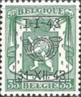 Belgium 1943 Definitives - Small State Arms - Precancellations-Stamps-Belgium-StampPhenom