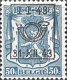 Belgium 1943 Definitives - Small State Arms - Precancellations-Stamps-Belgium-StampPhenom