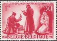 Belgium 1943 Prisoners of War Relief Fund-Stamps-Belgium-StampPhenom