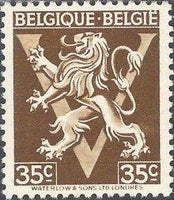 Belgium 1944 Definitives - Heraldic Lion with 'V'-Stamps-Belgium-StampPhenom