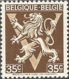 Belgium 1944 Definitives - Heraldic Lion with 'V'-Stamps-Belgium-StampPhenom