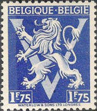 Belgium 1944 Definitives - Heraldic Lion with 'V'-Stamps-Belgium-StampPhenom