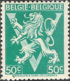 Belgium 1944 Definitives - Heraldic Lion with 'V'-Stamps-Belgium-StampPhenom