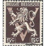 Belgium 1944 Definitives - Heraldic Lion with 'V'-Stamps-Belgium-StampPhenom