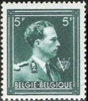 Belgium 1944 Definitives - King Leopold III - Type "Open Collar and "V"-Stamps-Belgium-StampPhenom