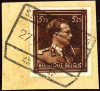 Belgium 1944 Definitives - King Leopold III - Type "Open Collar and "V"-Stamps-Belgium-StampPhenom