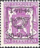 Belgium 1944 Definitives - Small State Arms - Precancellations-Stamps-Belgium-StampPhenom