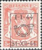 Belgium 1944 Definitives - Small State Arms - Precancellations-Stamps-Belgium-StampPhenom