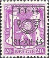 Belgium 1944 Definitives - Small State Arms - Precancellations-Stamps-Belgium-StampPhenom