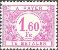 Belgium 1945-1953 Digit in White Circle - Postage Due Stamps-Stamps-Belgium-StampPhenom