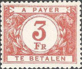 Belgium 1945-1953 Digit in White Circle - Postage Due Stamps-Stamps-Belgium-StampPhenom