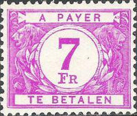 Belgium 1945-1953 Digit in White Circle - Postage Due Stamps-Stamps-Belgium-StampPhenom