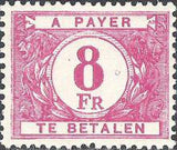 Belgium 1945-1953 Digit in White Circle - Postage Due Stamps-Stamps-Belgium-StampPhenom