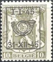 Belgium 1945 Definitives - Small State Arms - Precancellations-Stamps-Belgium-StampPhenom