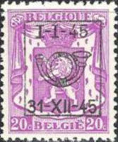 Belgium 1945 Definitives - Small State Arms - Precancellations-Stamps-Belgium-StampPhenom