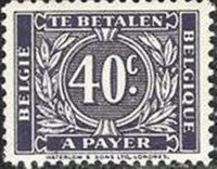 Belgium 1945 Digit Surrounded with Oak Leafs - Postage Due Stamps-Stamps-Belgium-StampPhenom