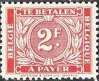 Belgium 1945 Digit Surrounded with Oak Leafs - Postage Due Stamps-Stamps-Belgium-StampPhenom