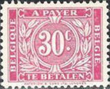 Belgium 1945 Digit Surrounded with Oak Leafs - Postage Due Stamps-Stamps-Belgium-StampPhenom