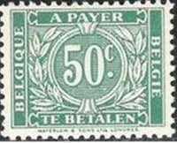 Belgium 1945 Digit Surrounded with Oak Leafs - Postage Due Stamps-Stamps-Belgium-StampPhenom