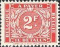 Belgium 1945 Digit Surrounded with Oak Leafs - Postage Due Stamps-Stamps-Belgium-StampPhenom