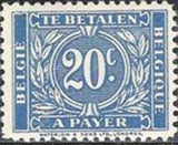 Belgium 1945 Digit Surrounded with Oak Leafs - Postage Due Stamps-Stamps-Belgium-StampPhenom