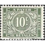 Belgium 1945 Digit Surrounded with Oak Leafs - Postage Due Stamps-Stamps-Belgium-StampPhenom