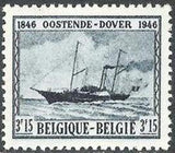 Belgium 1946 100th Anniv of Ostende-Dover Mailboat-Stamps-Belgium-StampPhenom